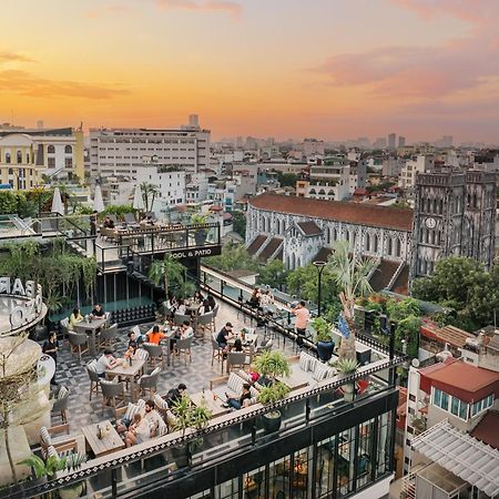 Grand Hotel Du Lac ハノイ市 エクステリア 写真 View of the rooftop bar